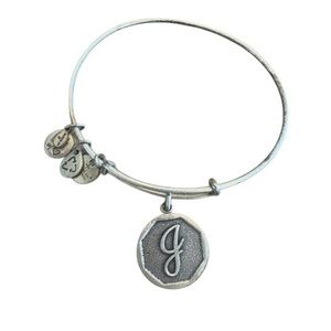 Alex and Ani Silver “J” Initial Charm Bracelet